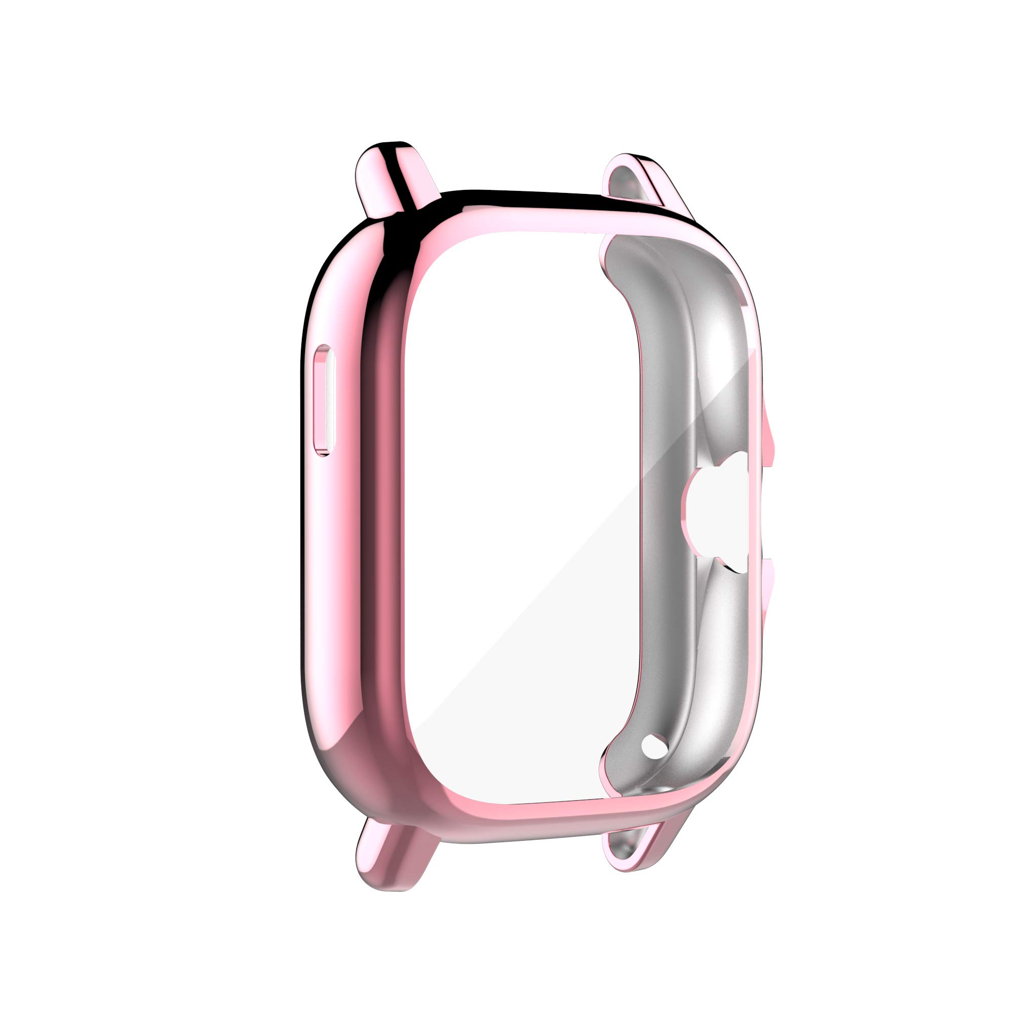 BabyValley Funda compatible con Amazfit GTS 2/GTS 3 - Protector de pantalla chapado en TPU - Funda protectora impermeable para reloj GTS 2 (rosa, oro, oro rosa y plata)