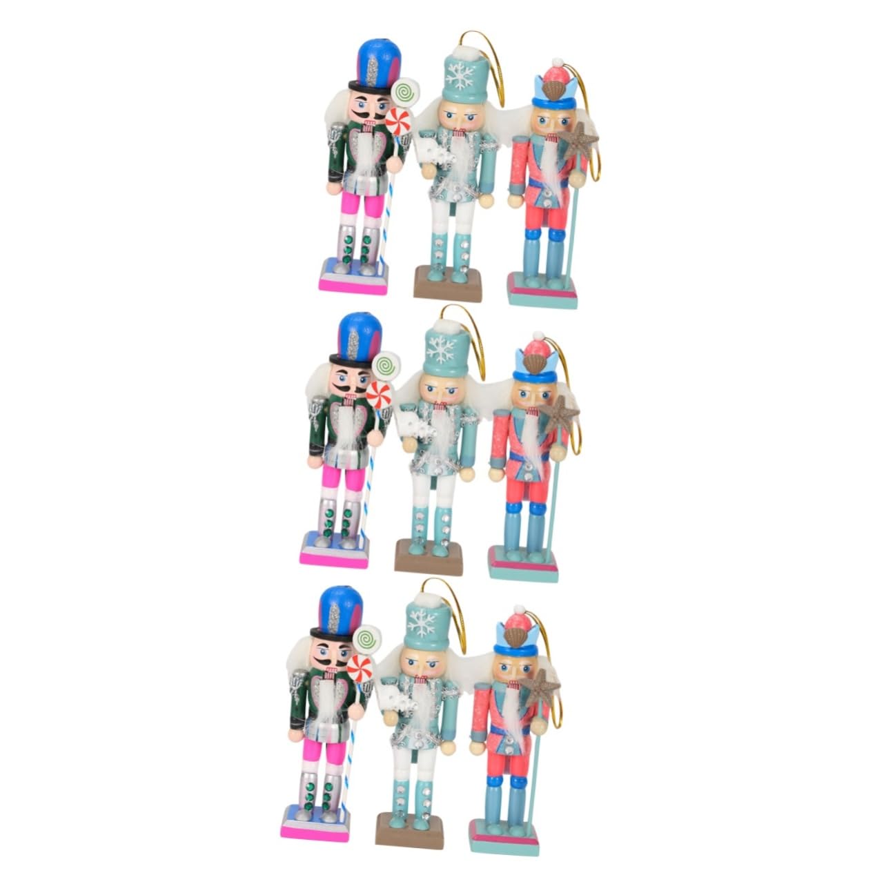 Zerodeko 3 Ensembles Marionnettes Casse-Noisette Craquelins Aux Crevettes Casse-Noix pour Toutes Les Noix Outil De Casse-Noix Roi Soldat Casse-Noisette Coquillage Porte Bois 3 Pièces * 3