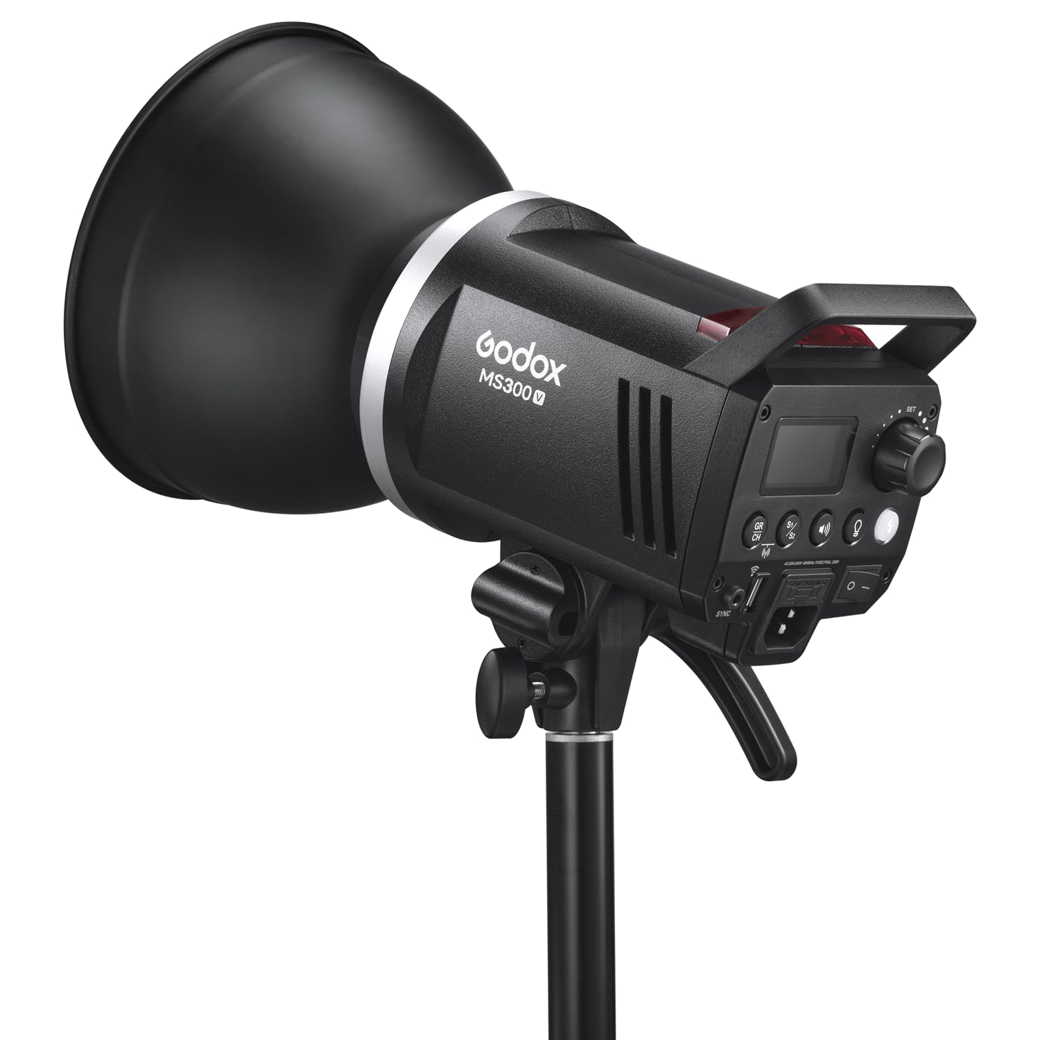 Godox MS300V LED Studio Flash 300W, 2.4G Wireless 5800K LED Light,0.1-1.3 S Recycle Time Bowens Mount with LEDModeling Lamp