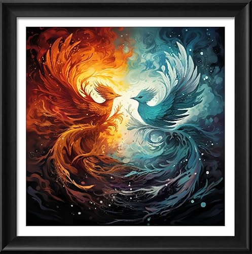 Miniatura 53 de Leczany Kit de estampado de punto de cruz para adultos o niños, hermoso paisaje junto al río, patrones de bordado de bricolaje, kit de manualidades