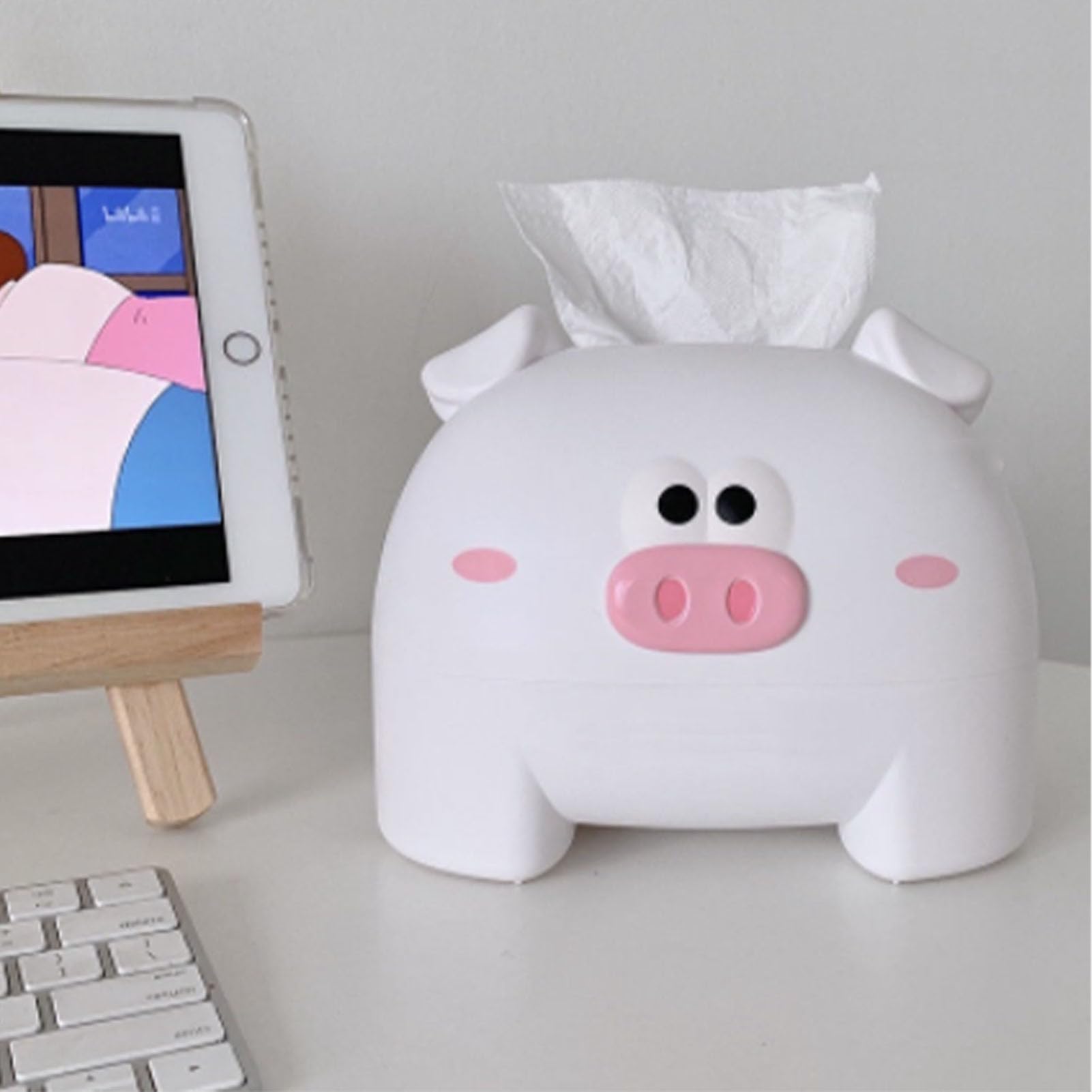 Amazon｜PerGar かわいいティッシュストレージボックス、豚型