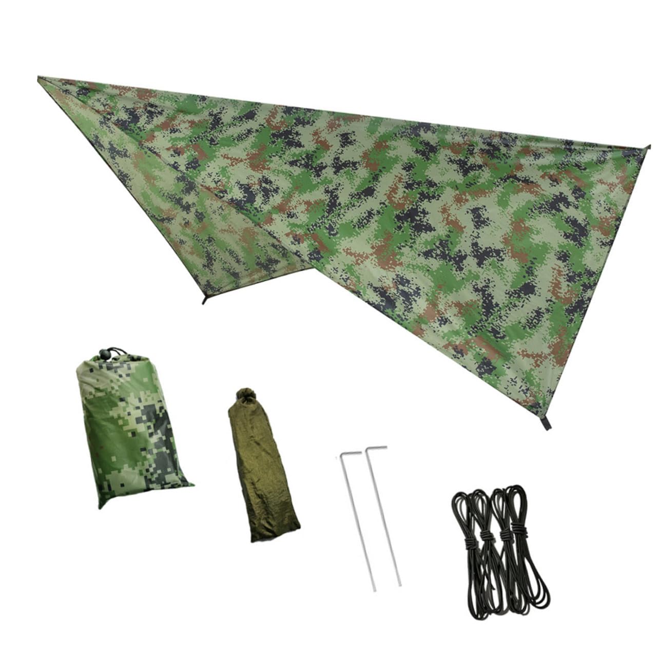 Tapis de tente imperméable camouflage abri camping bâche sol anti-UV extérieur