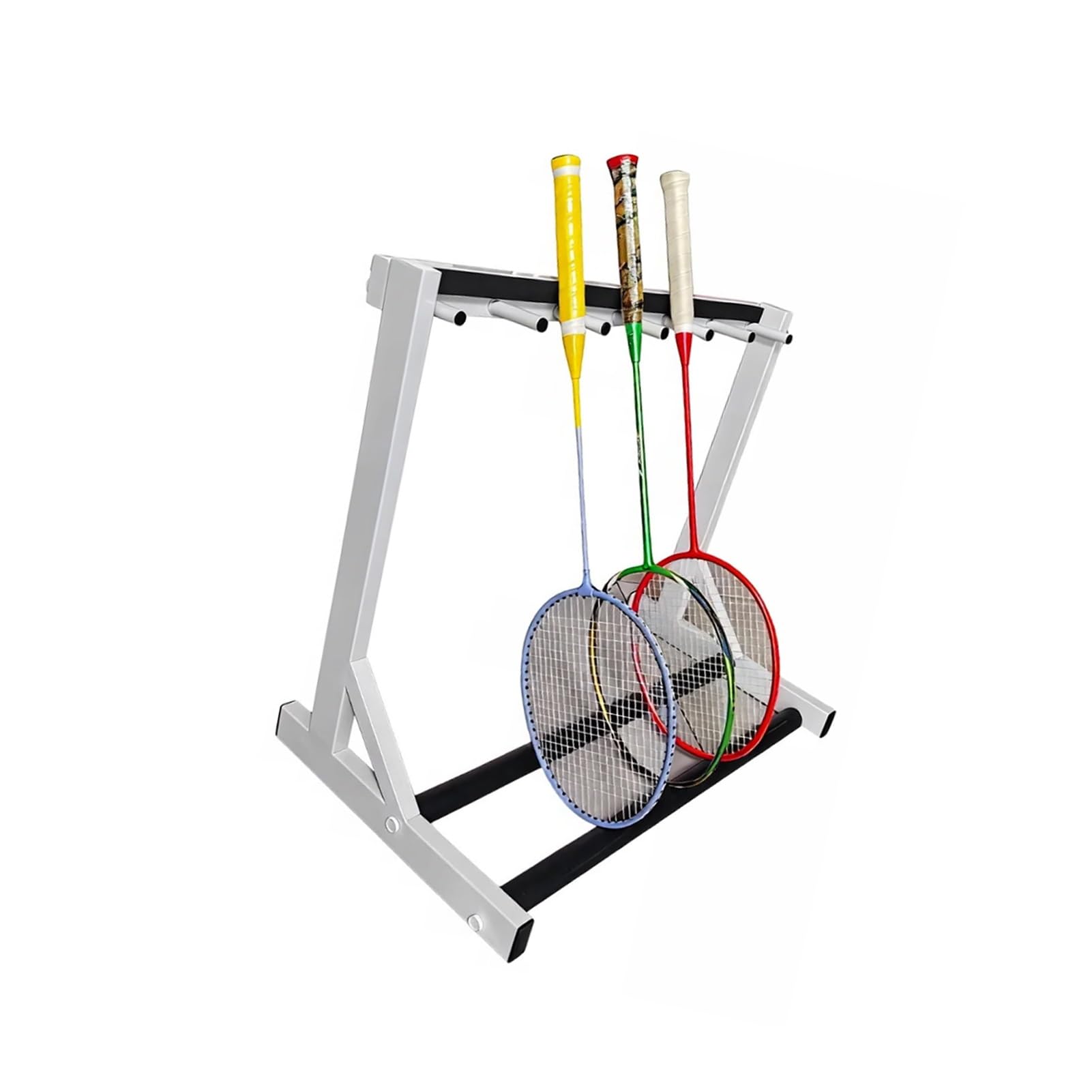 Rangement raquette badminton métal robuste pour école et maison
