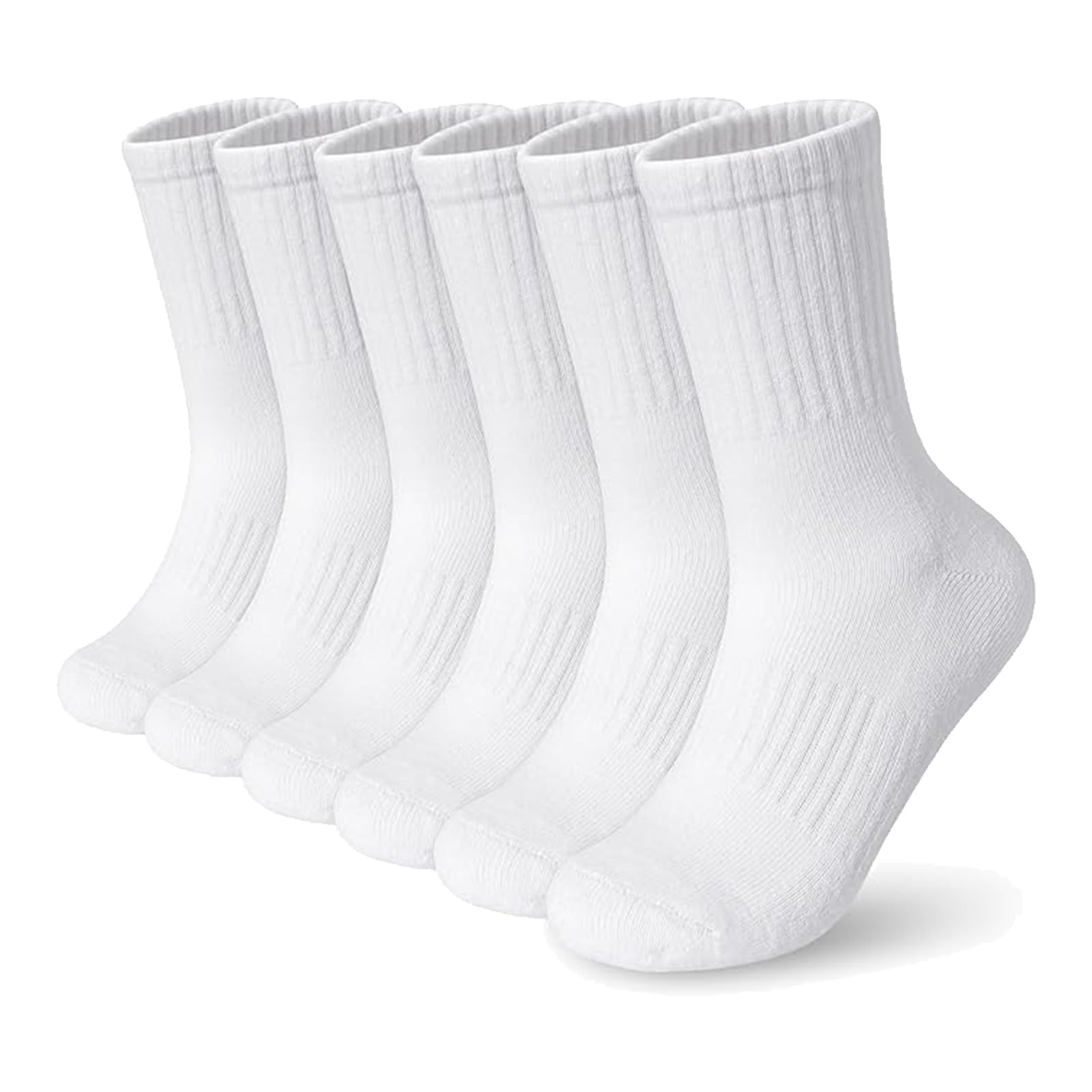 Ysuy Women's 3 Pack-White 3-Pack Ankle Socks For Sports & Leisure, Socks, Breathable White Cotton Liners Multipack For Size 4-7, Slouch And Athletic Style For Girls & (3 Pack-White)