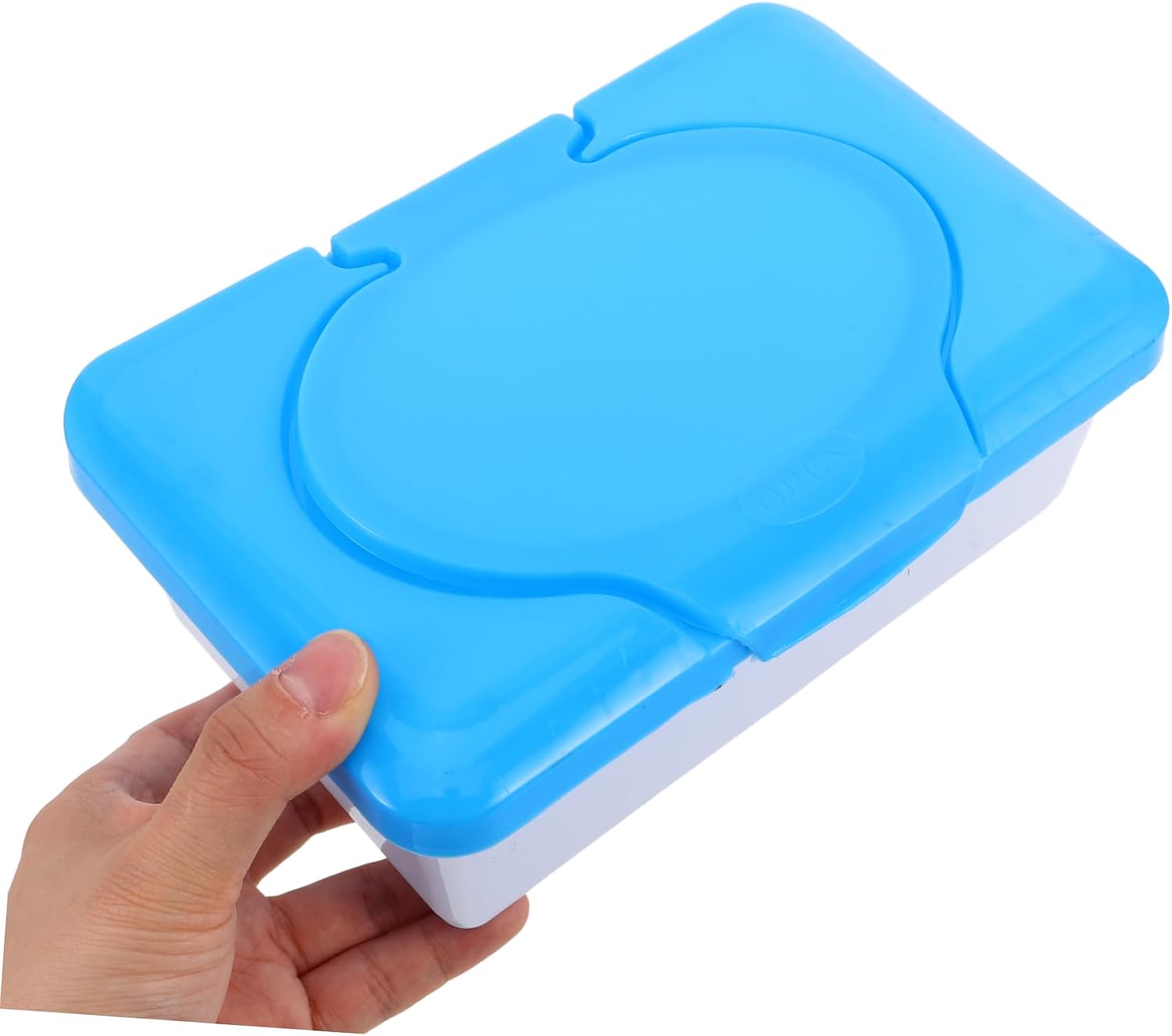 VICASKY Wipes Holder Box with Lid Portable Wipes Dispenser for Bathroom Travel Lightweight Storage Container for Diapers and On-The-Go Use