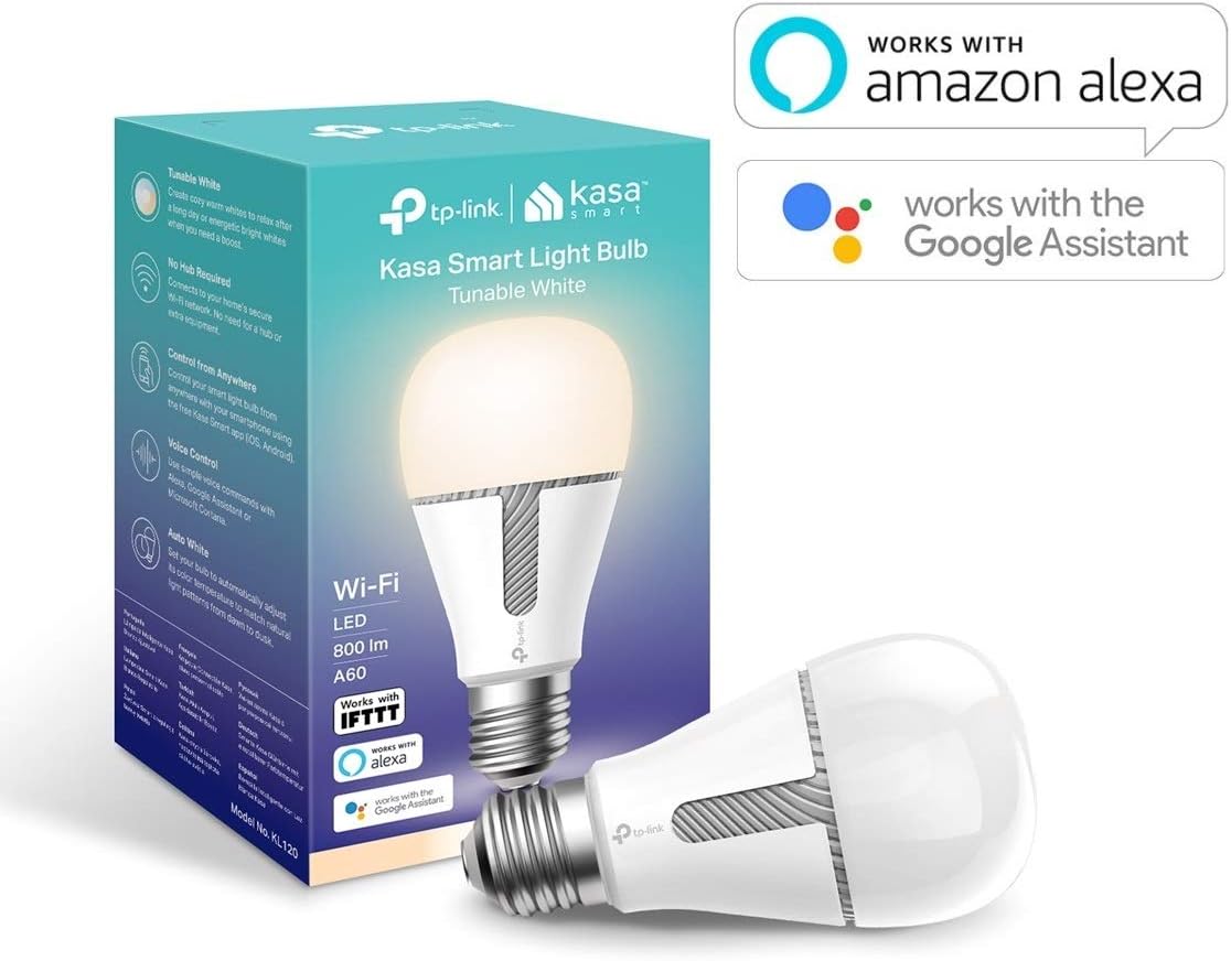 TP-Link Kasa KL120 Smart Light Bulb Voice Control Energy Saver Tunable TPLink