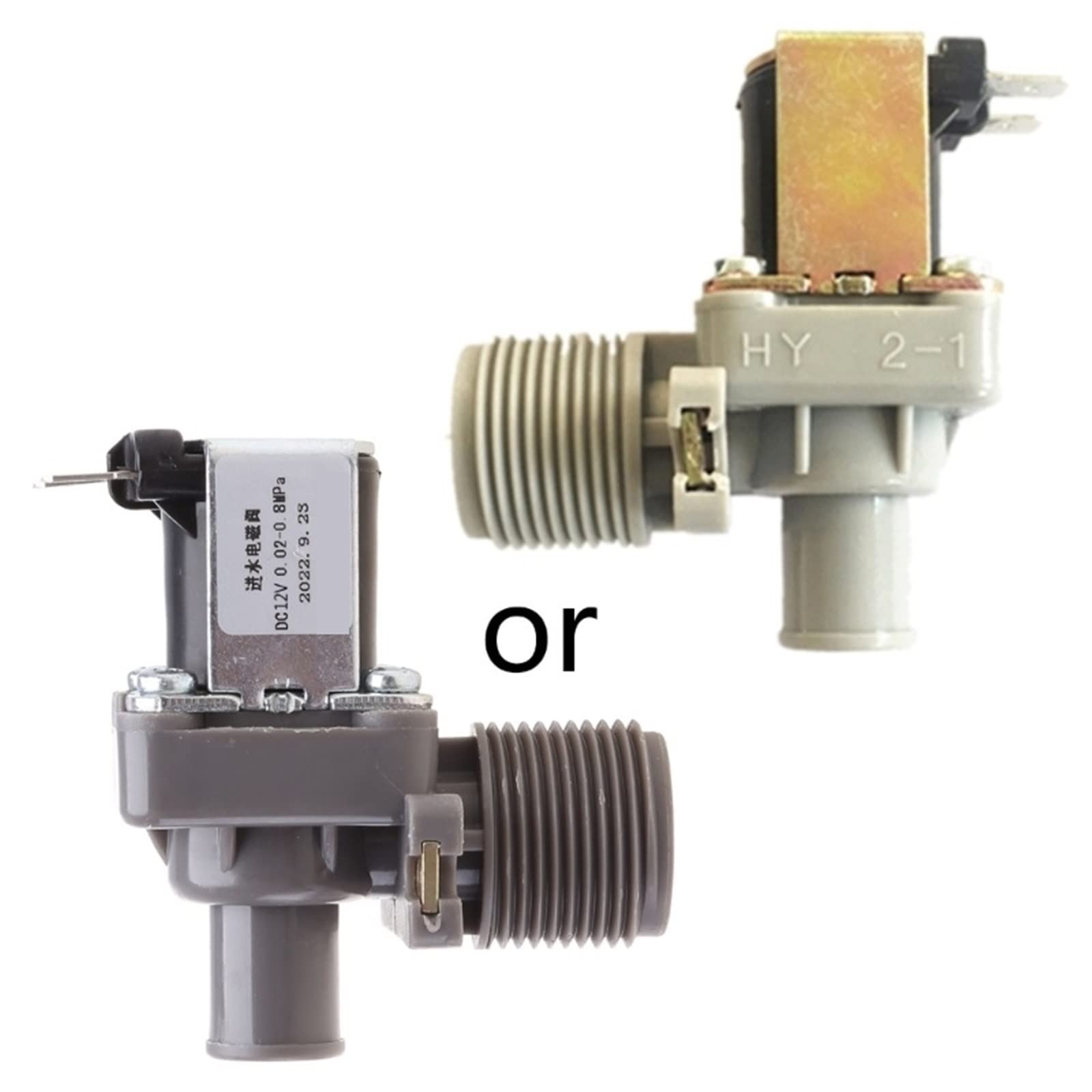 Wassermagnetventil 3/4 Zoll Gewinde Luft-Wasser-Einlass Normalerweise geschlossenes Waschmaschinenventil 12 V/24 V/110 V/220 V 1 Stück(220 Volt)