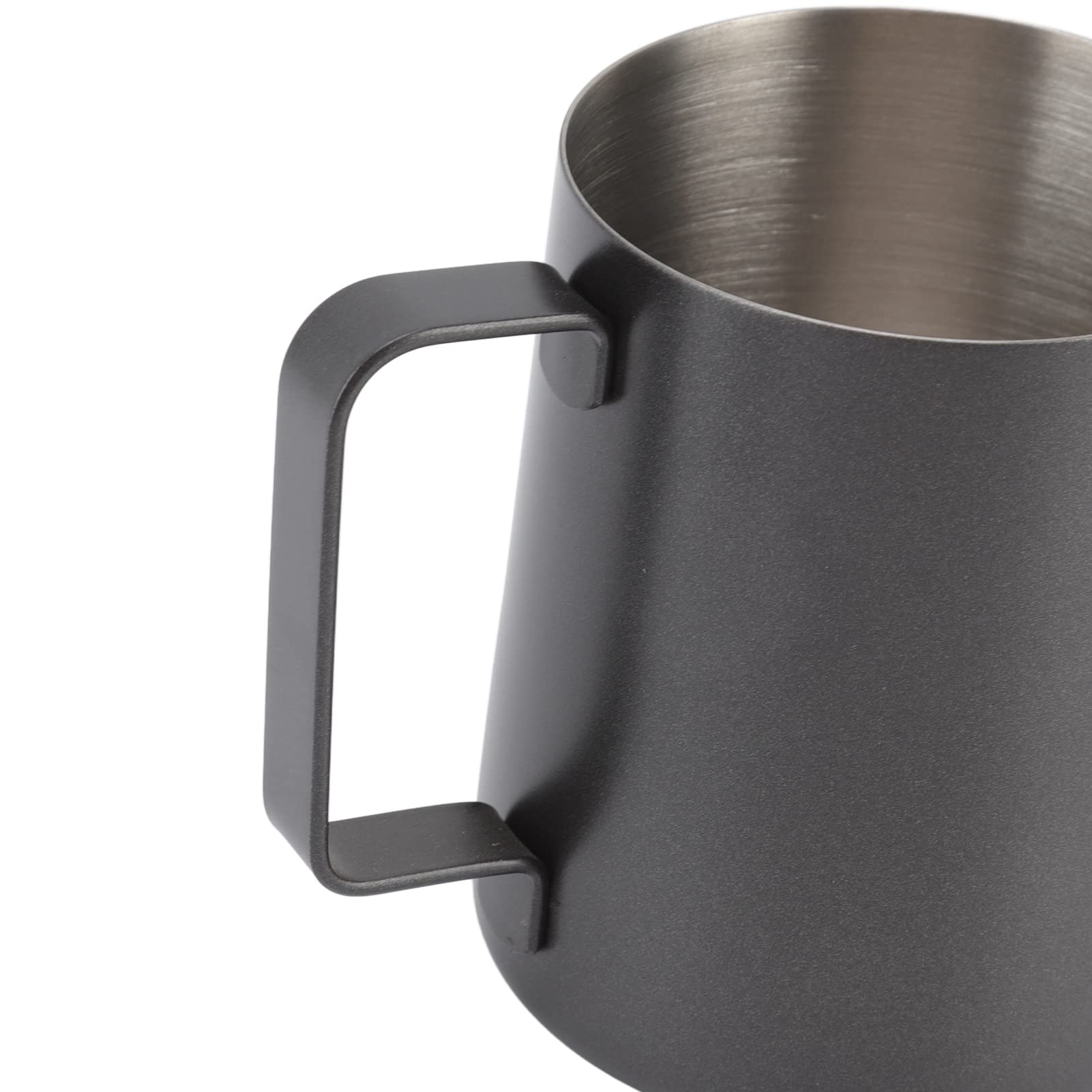 Czajnik do kawy, wąskie usta ze stali nierdzewnej Gooseneck Ekspres do kawy do domowego biura 350ml Silver (350ml PTFE Black)