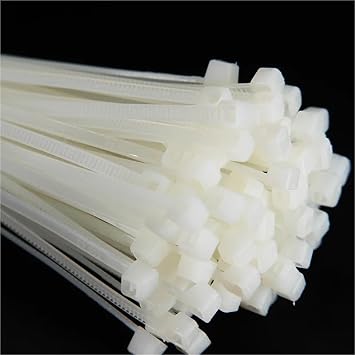 FFHDJL 100Pcs Nylon Cable Self-Locking Plastic Wire Zip Ties Set 3 * 100 3 * 150 4 * 200 MRO Industrial Supply Fasteners Hardware Cable(4 * 200)