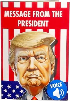 Donald Trump Birthday Card Talking - Trump Merchandise Gift, Funny Birthday