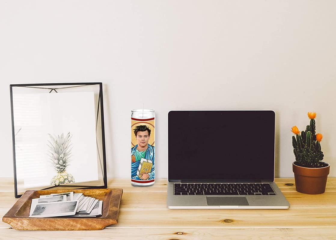 Harry Celebrity Funny Candle - Pop Star Votive Candle - Unique Gift for Musician Fans - Unscented Handmade Soy Wax - Home Decor 1D Music Collectible - Made in USA