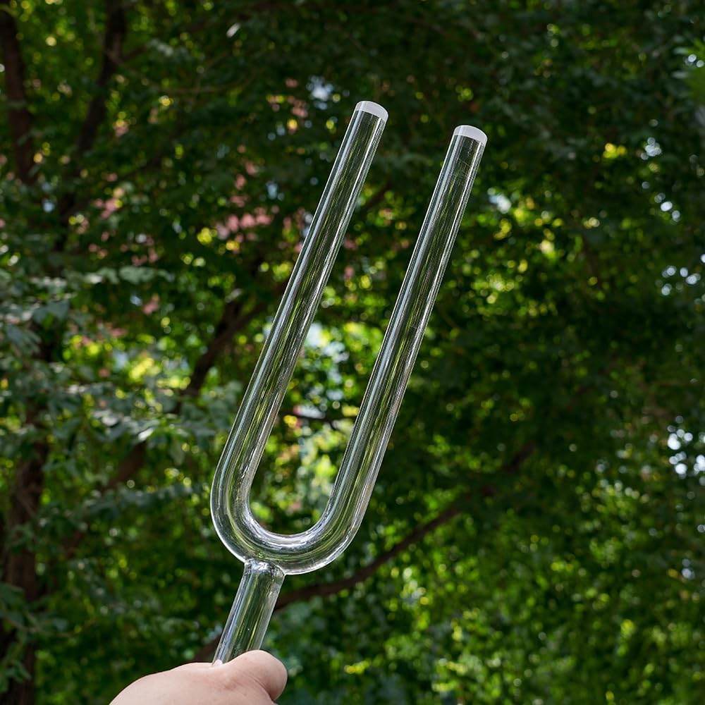 ENERGYSOUND Quartz Crystal Tuning Fork, A# Note for Pineal Chakra Healing -25mm