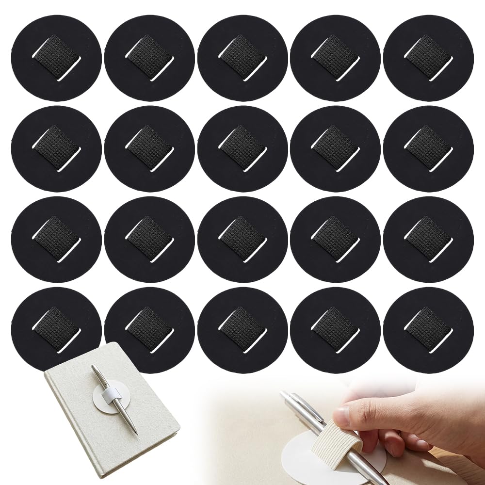 20pcs Felt Hair Band Pad, 2 Inch Hair Band Pad, Headband Decoration Accessories, Elastic Pads For Tea Party Weddings Handmade DIY (Black)