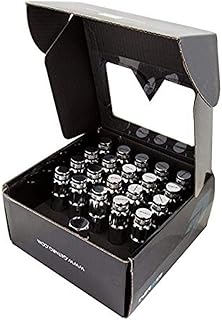 NRG Innovations LN-LS710SL-21 700 Series Steel Lug Nut with Dust Cap Cover, 21 Piece (5 Lug s)