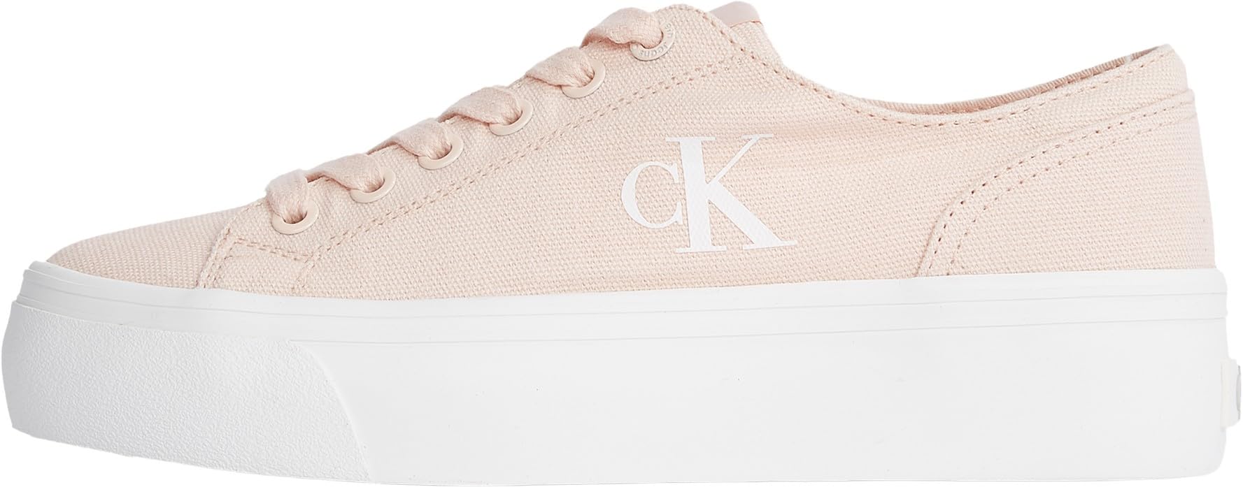 Calvin Klein CK Jeans Women Vulc Flatform Low CV MG YW0YW01763 Low Top, Pink, 3.5 UK