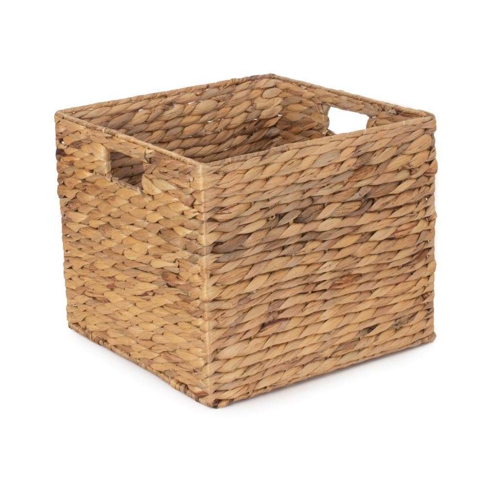 Red Hamper Cesta de Almacenamiento Cuadrada Mediana WH002/2 con Jacinto de Agua