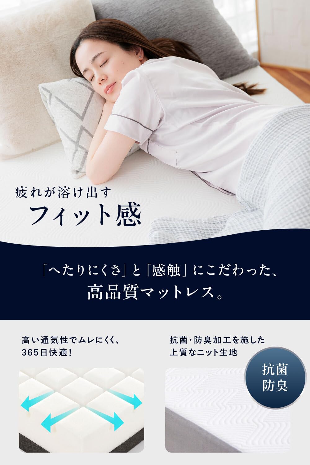 Amazon｜HUGMIN® ハグミン マットレス 【 高反発 シングル 硬め