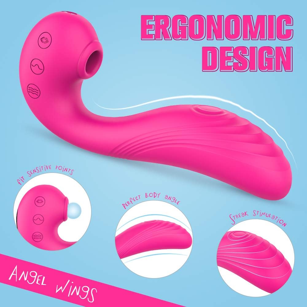 Sex Toys Vibrator for Women - Sucking Sex Toy Vibrator Adult Toy with 7 Dildo Vibration & 3 Clitoral Sucking Nipples Clitoral Sucker, G Spot Vibrators Clitoral Stimulator Couples Sex