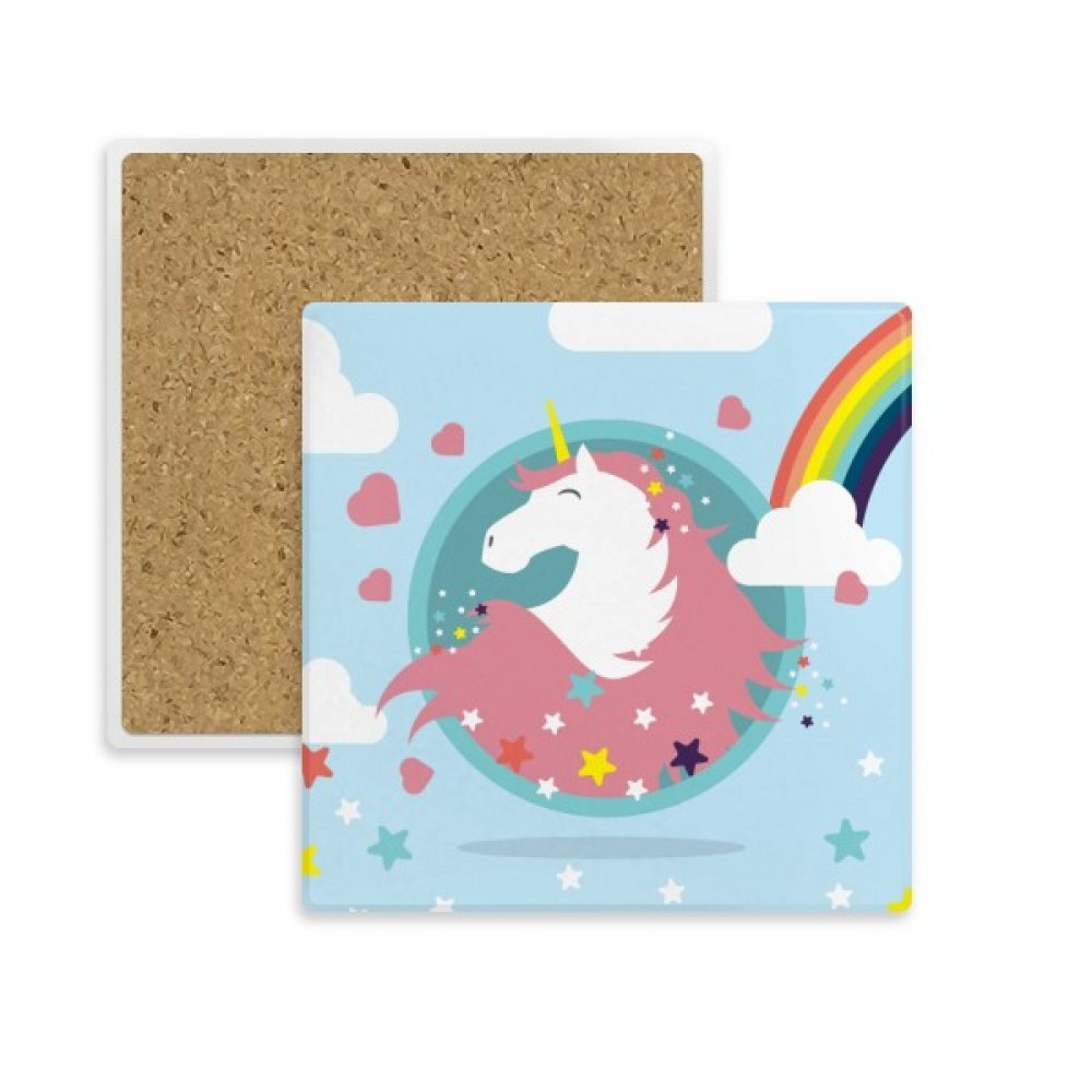 Dessous de verre absorbant licorne pour des goûters magiques