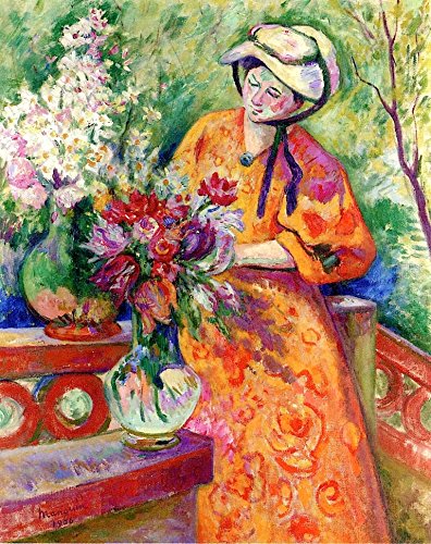 Amazon.com: Woman Flowers : Henri Manguin : Circa 1906 Art Print
