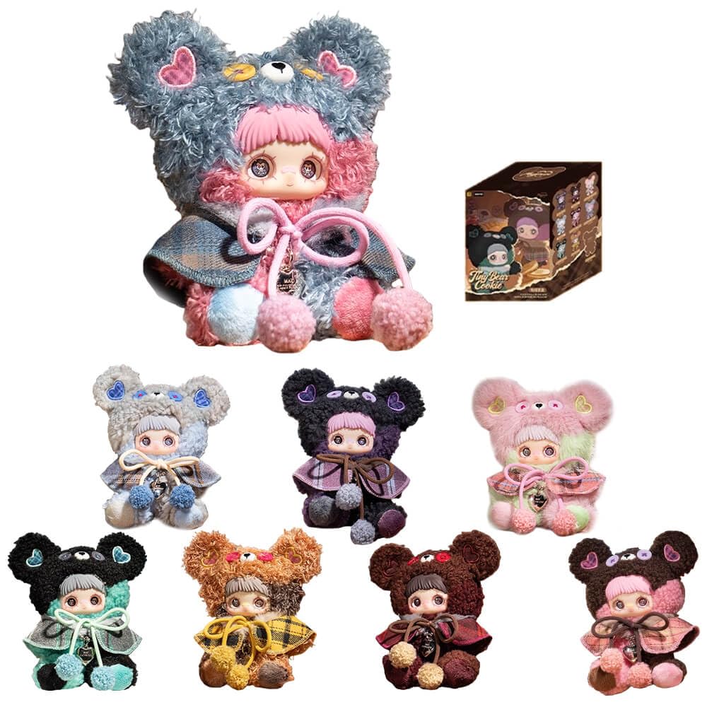 niannyyhouse Plush Doll Secret Box, Maymei Cookie Series, 14cm Stuffed Plush Keychain, Cute Collectible Gifts (1pc)