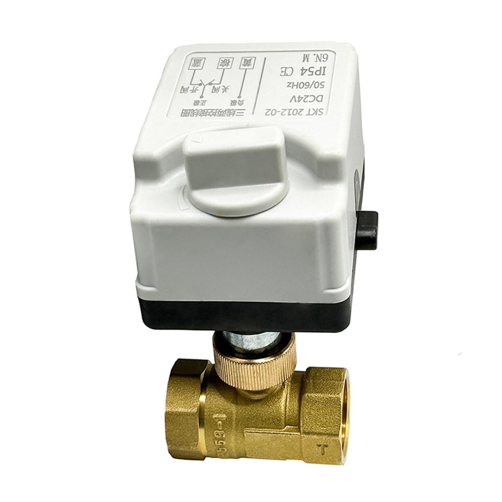 Vanne à Boisseau Sphérique Motorisée électrique En Laiton DN20 G3/4 12