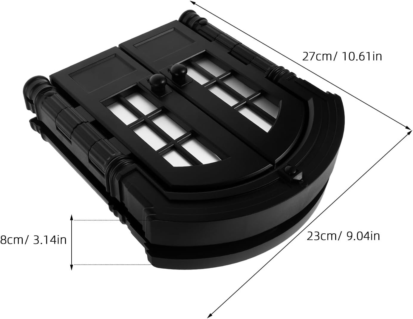 Indoor Cat Door with Double Opening, Interior Pet Flap for Cats and Small Dogs, Plastic Screen Gate for Kittens and Puppies, Easy Install for Bedroom and Laundry Room