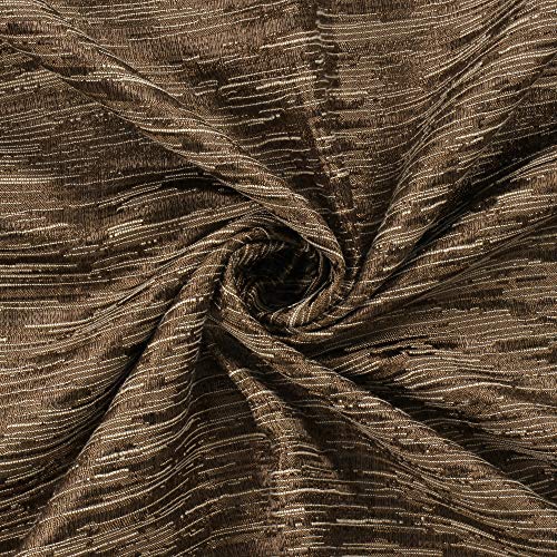 Image of Story@Home Bloom Collection Room Darkening Window Curtains 5 feet Long for Living Room, Bedroom, Kids Room - Chocolate Brown