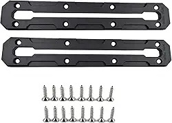 Pista de caiaque, trilho de montagem de caiaque de nylon de perfil baixo, trilho de caiaque para suporte de vara de pesca, suporte de copo, 6/9/12 polegadas