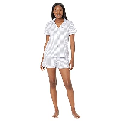 Bedhead PJs Organic Cotton Woven Short Sleeve Shorty Set Women