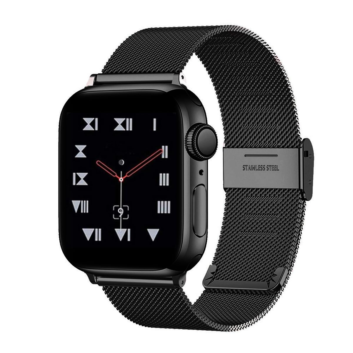 MAIRUI Stainless Steel Watch Band Compatible with Apple Watch 41mm/40mm/38mm Metal Bracelet Loop Adjustable Strap Wristband for iWatch Series Ultra/Ultra2/SE/9/8/7/6/5/4/3/2/1