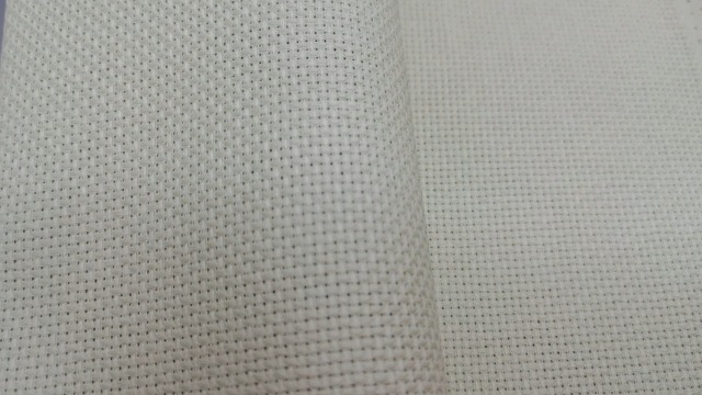 Image of 19 inch x 28 inch 14CT Counted Cotton Aida Cloth Cross Stitch Fabric (Yellow Beige It)