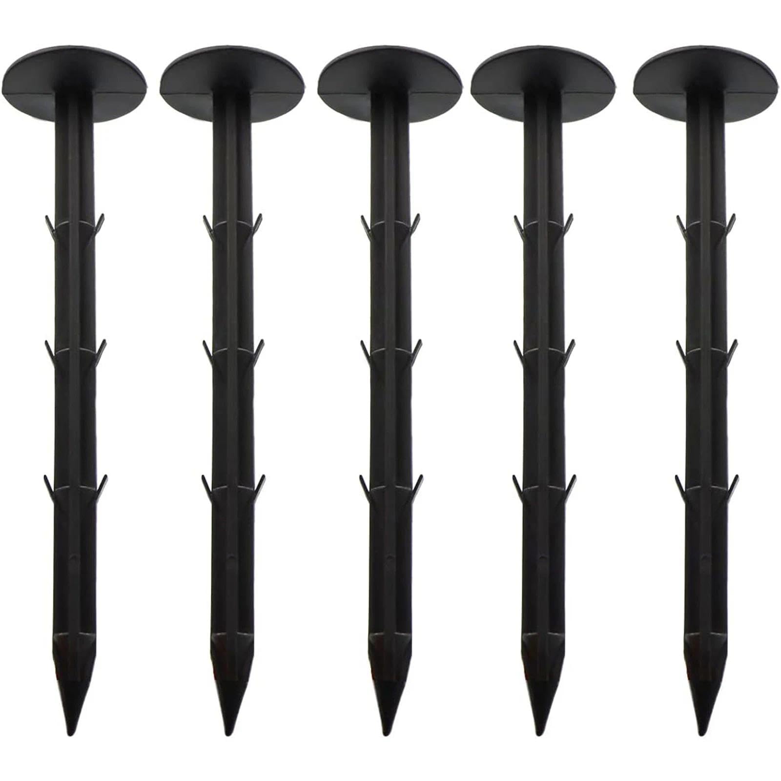 JYTDBCS 50 Pcs 16cm Garden Pegs Plastic Fixing Pegs Weed Fabric Pegs for Weed Control Membrane Securing Ground Sheet