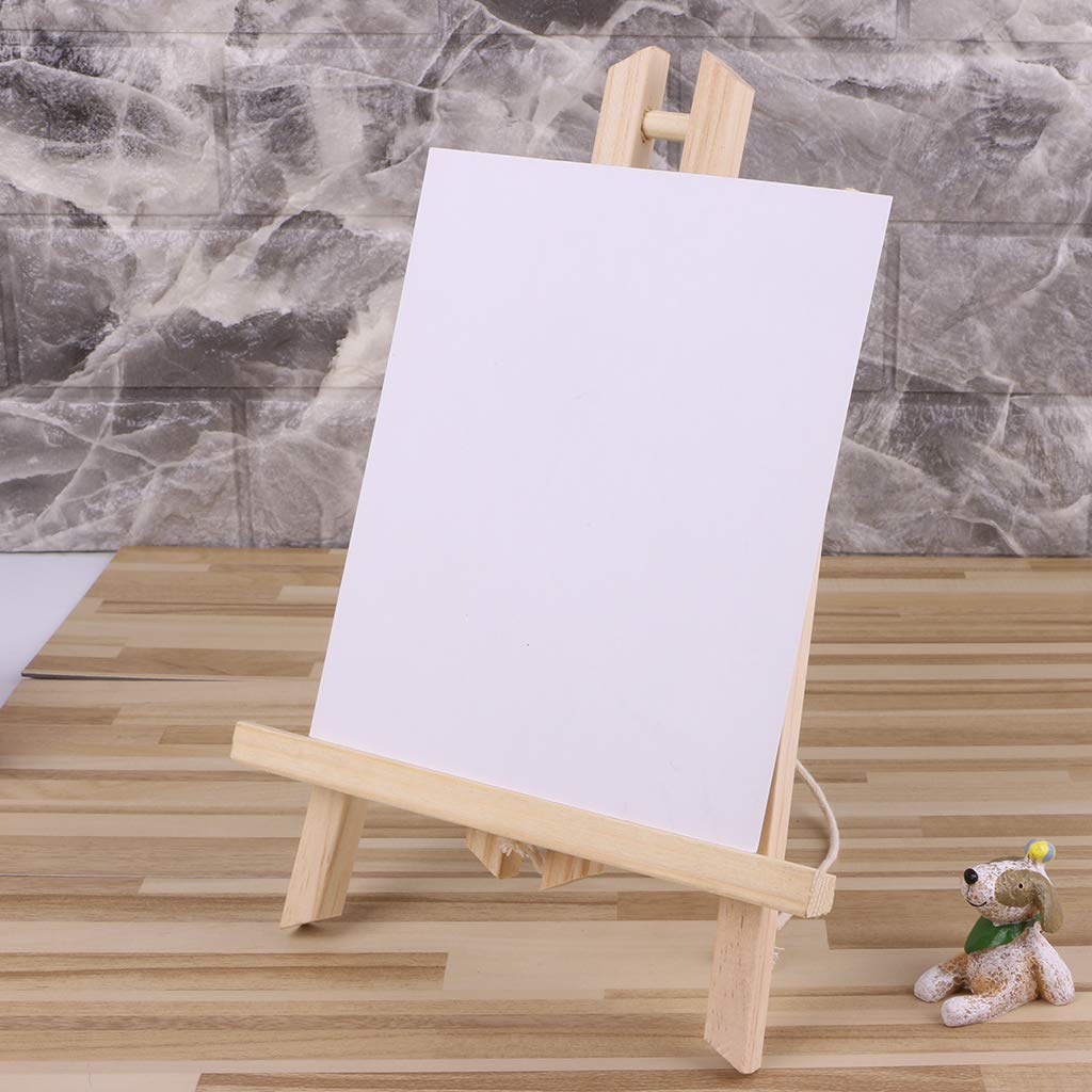 Chevalet De Bureau En Bois Massif - Support Réglable Pour Tableaux, Peintures, Cadres Photo 29.5x21 Cm - 7