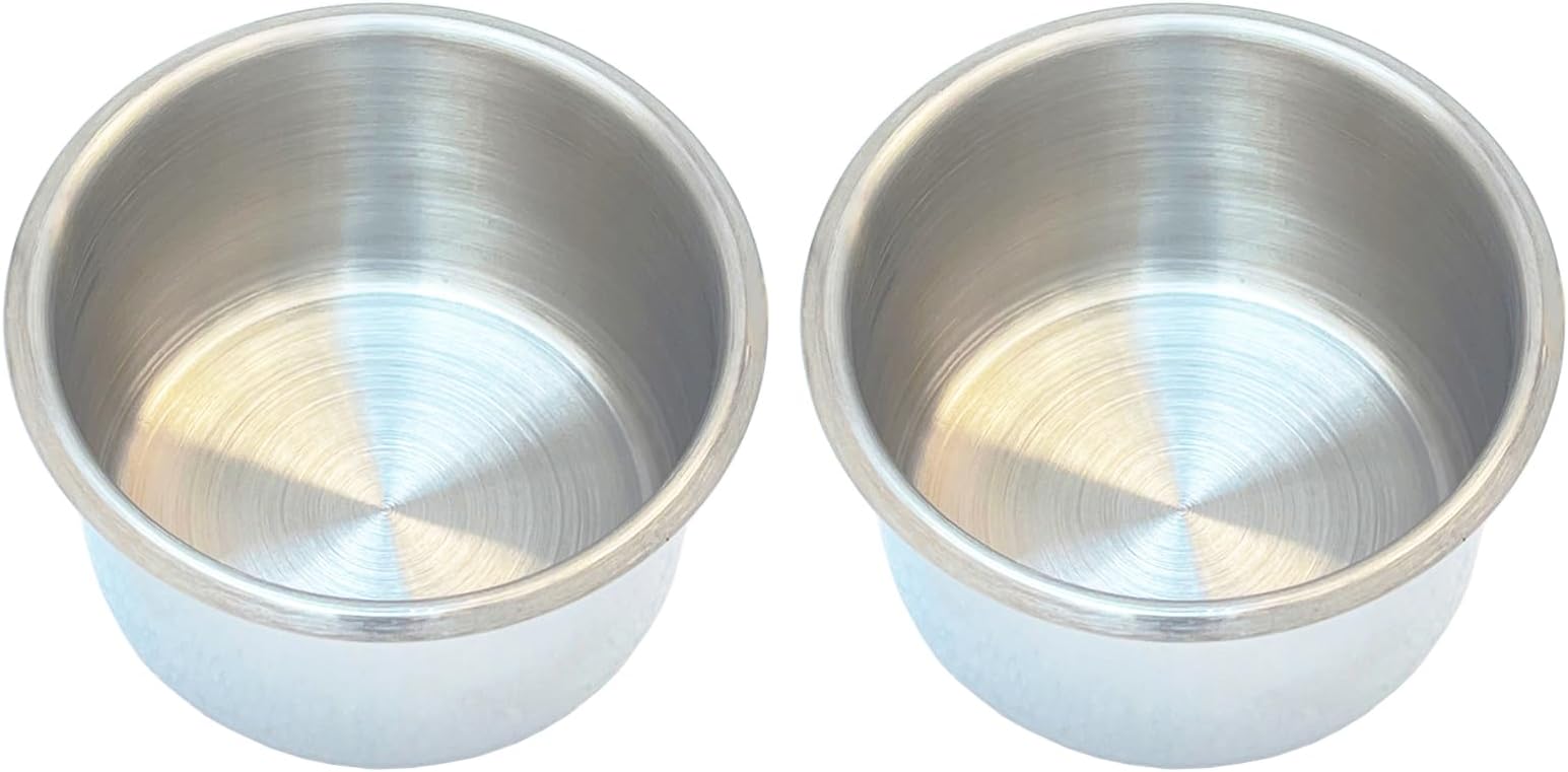 SEETOOOGAMES 3.5 inches Jumbo Stainless Steel Drop-in Cup Holder 2 Pieces