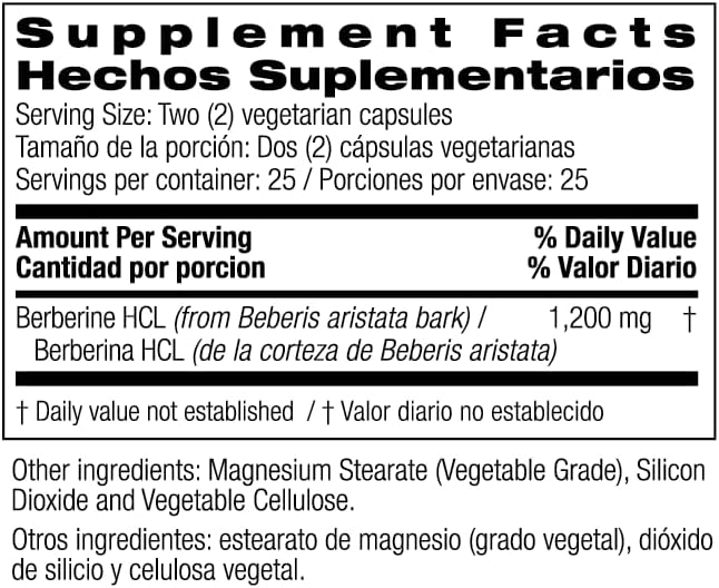 Miniatura 7 de Bio Nutrition Advanced Berberine 50 cápsulas vegetarianas 1,200 miligramos de berberina Sistema inmunológico IG saludable