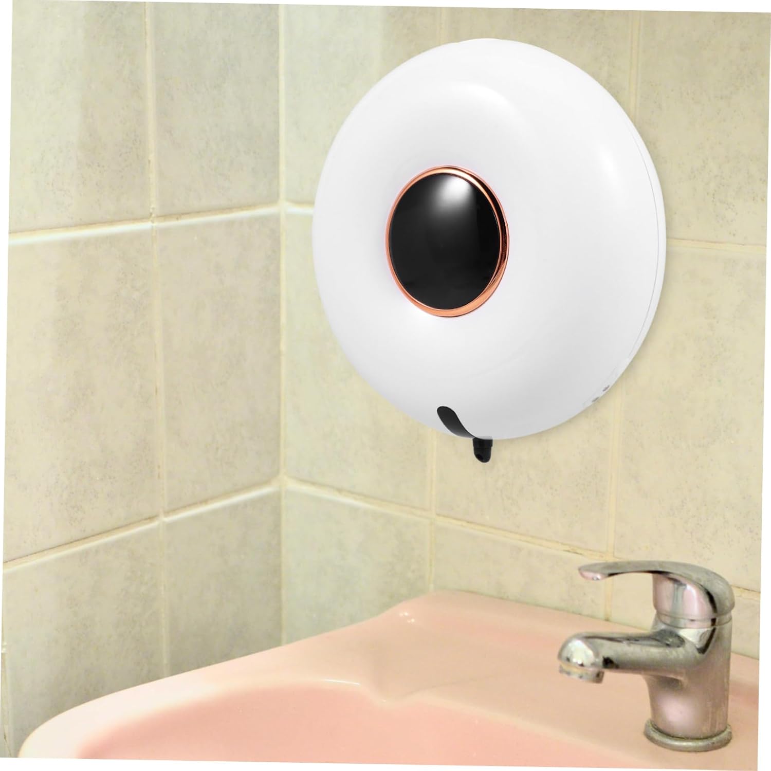 STOBAZA Automatic Foaming Soap Dispenser with Infrared Sensor Touchless Bathroom and Kitchen Liquid Dispenser Intelligent Wall-Mounted Design for Home and Office Use