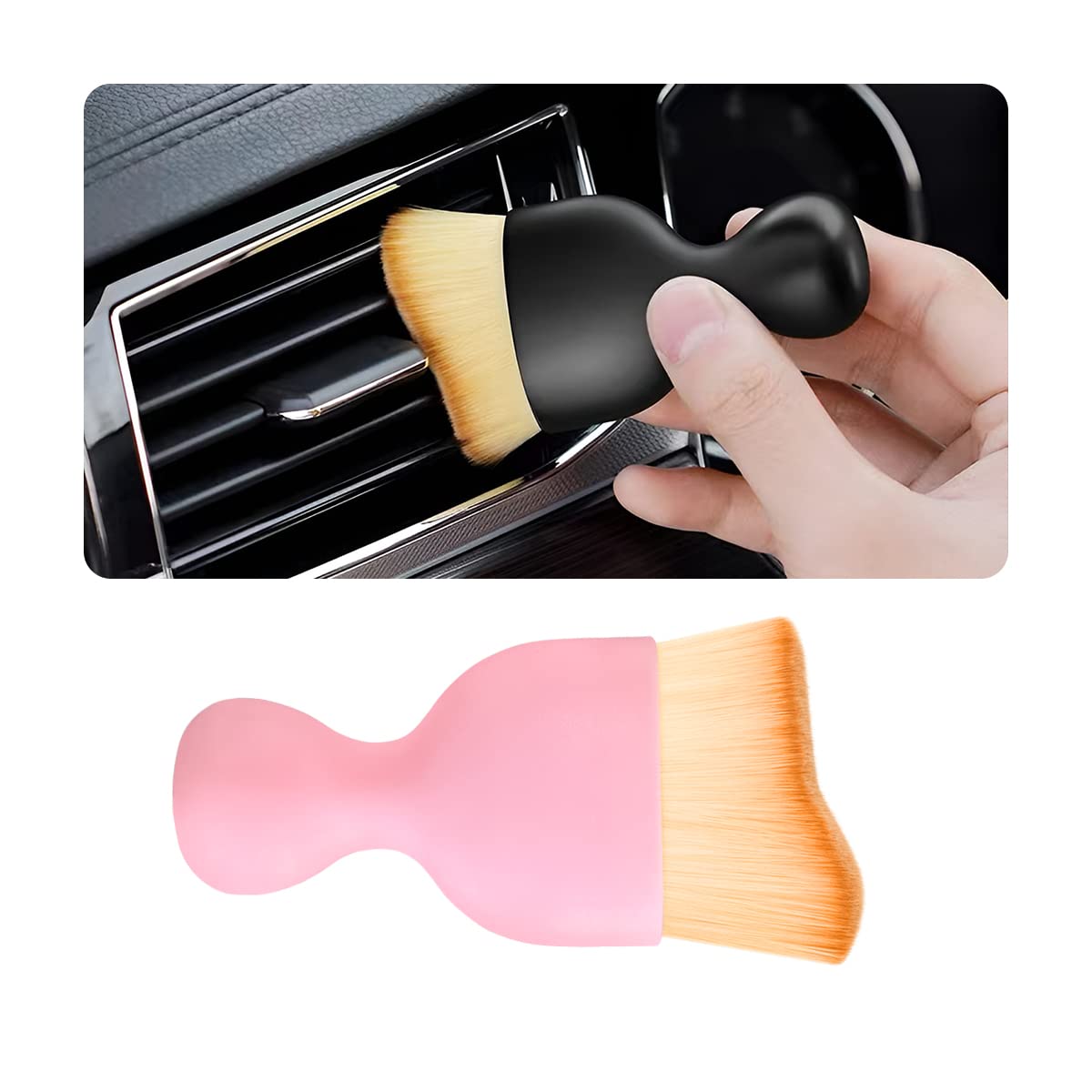 Car Detailing Car Interior Cleaning Brush - Soft Bristles For Dashboard, Vents, And Crevice Dust Removal Instrument Panel Dust Remover 6 thumbnail image