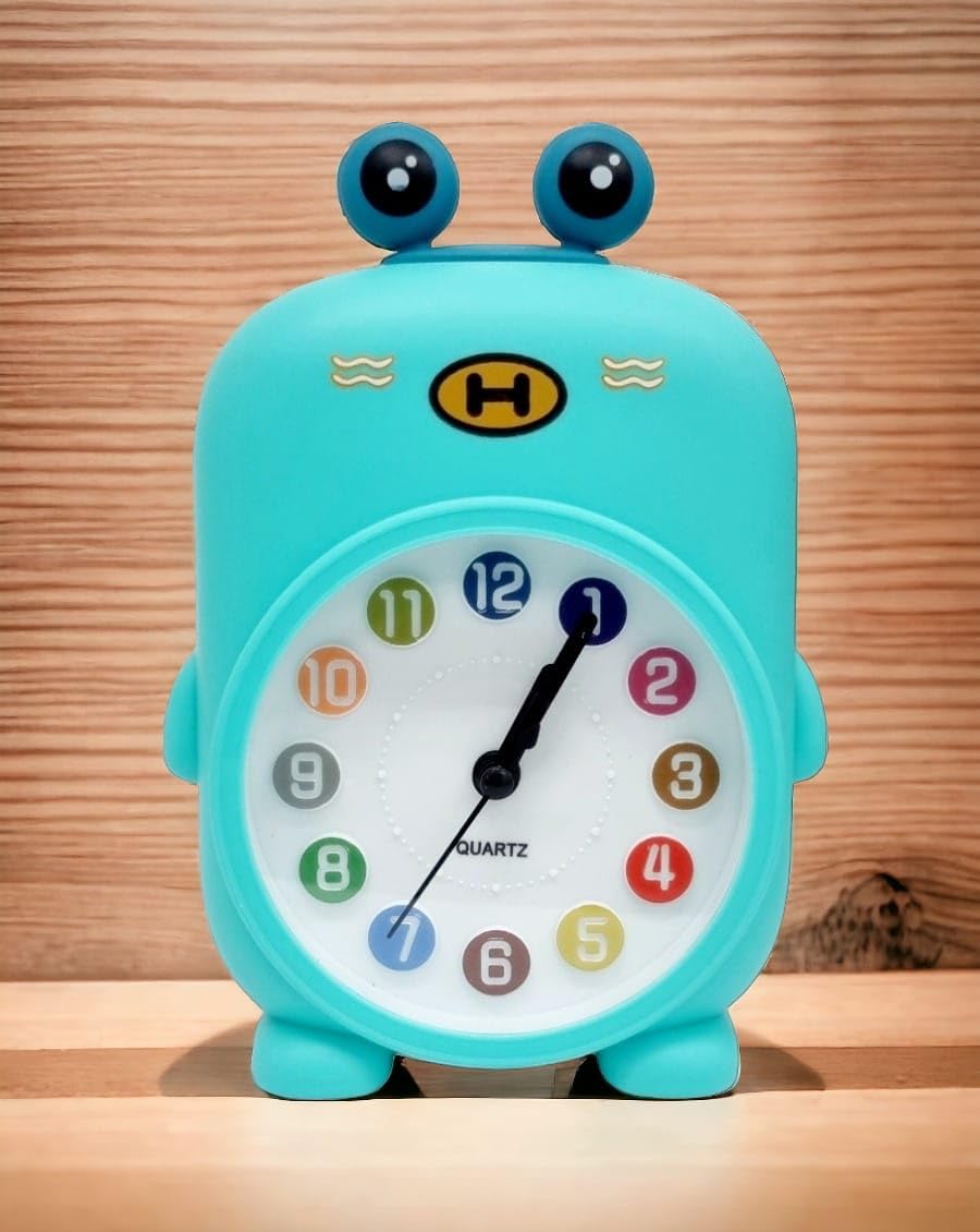 RIANZ Kids Desk Alarm Clock, Cute Cartoon Theme Decor for Bedroom Bedside Desk Shelf, Silent Non Ticking Clock for Boys and Girls (Yellow) (B0BJF39LY5) Amazon Price History, Amazon Price Tracker