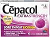 Cepacol Extra Strength Sore Throat Relief Lozenges, Mixed Berry Cough Drops, Maximum Numbing- Fast Acting Sore Throat & Canker Sore Relief with Dextromethorphan & Benzocaine, 16 Count