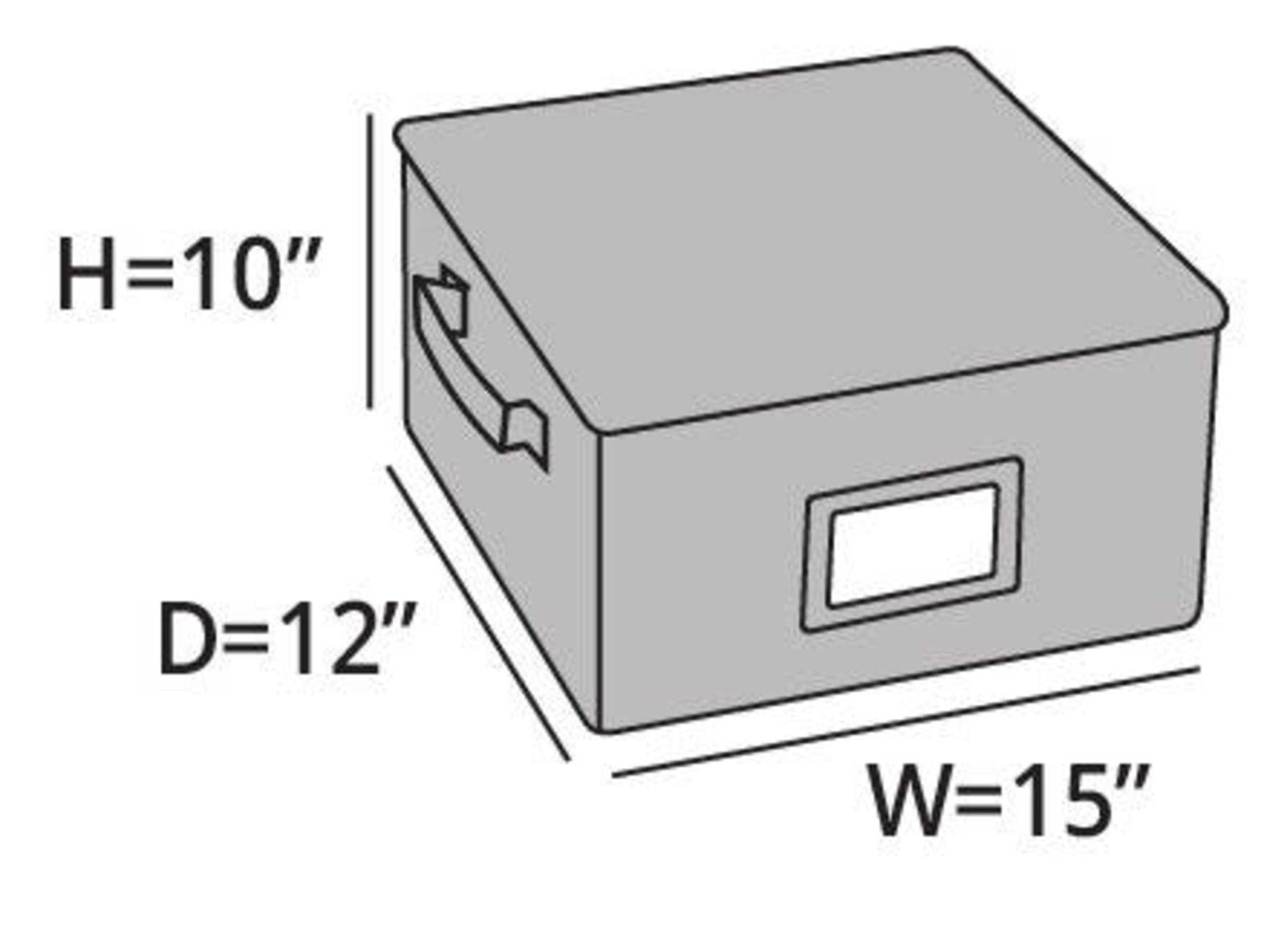Covermates Keepsakes China Cups and Coffee Mugs Storage Box – Stackable, Reinforced Handles, China Storage, Brown Heather