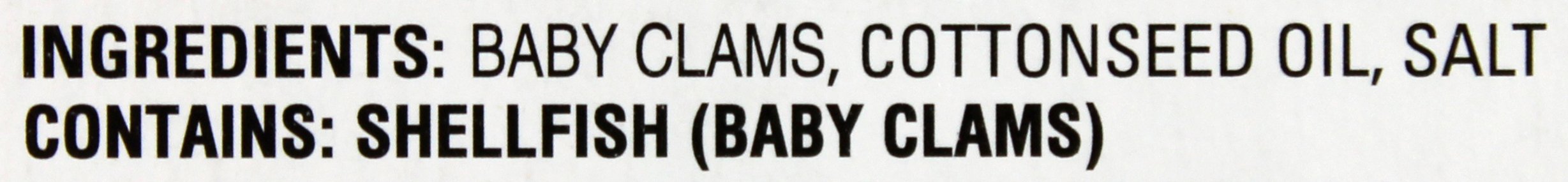Smoked Baby Clams in Oil, Wild Caught (Pack of 3), 3.75 oz Tin - Geisha