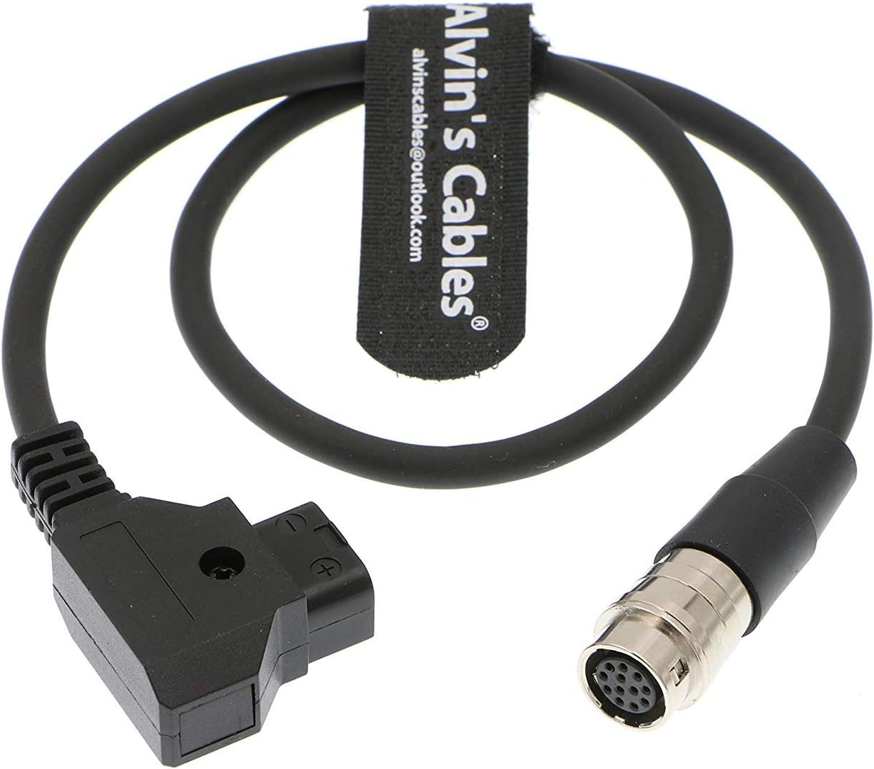Alvin's Cables 12 Pin Hirose Power Cable for B4 2/3" Camera Lens 12 Pin Female to D Tap Male