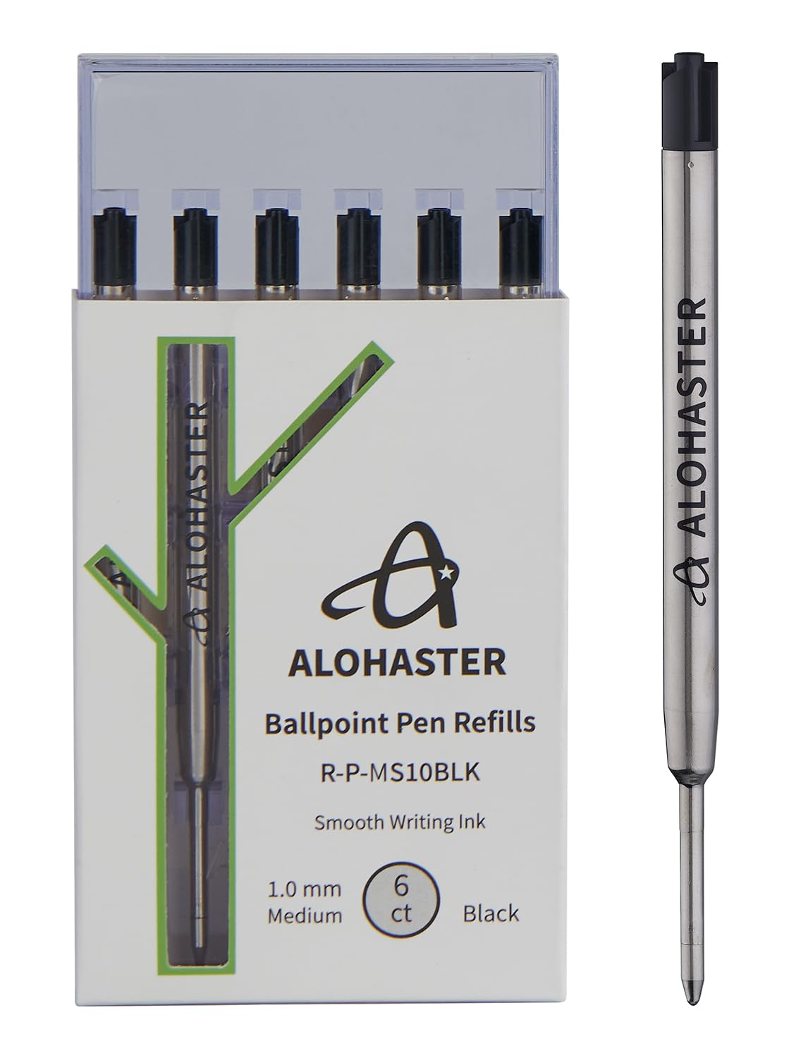 Alohaster Refills, for Parker Ballpoint Pens, R-P-MS10BLK