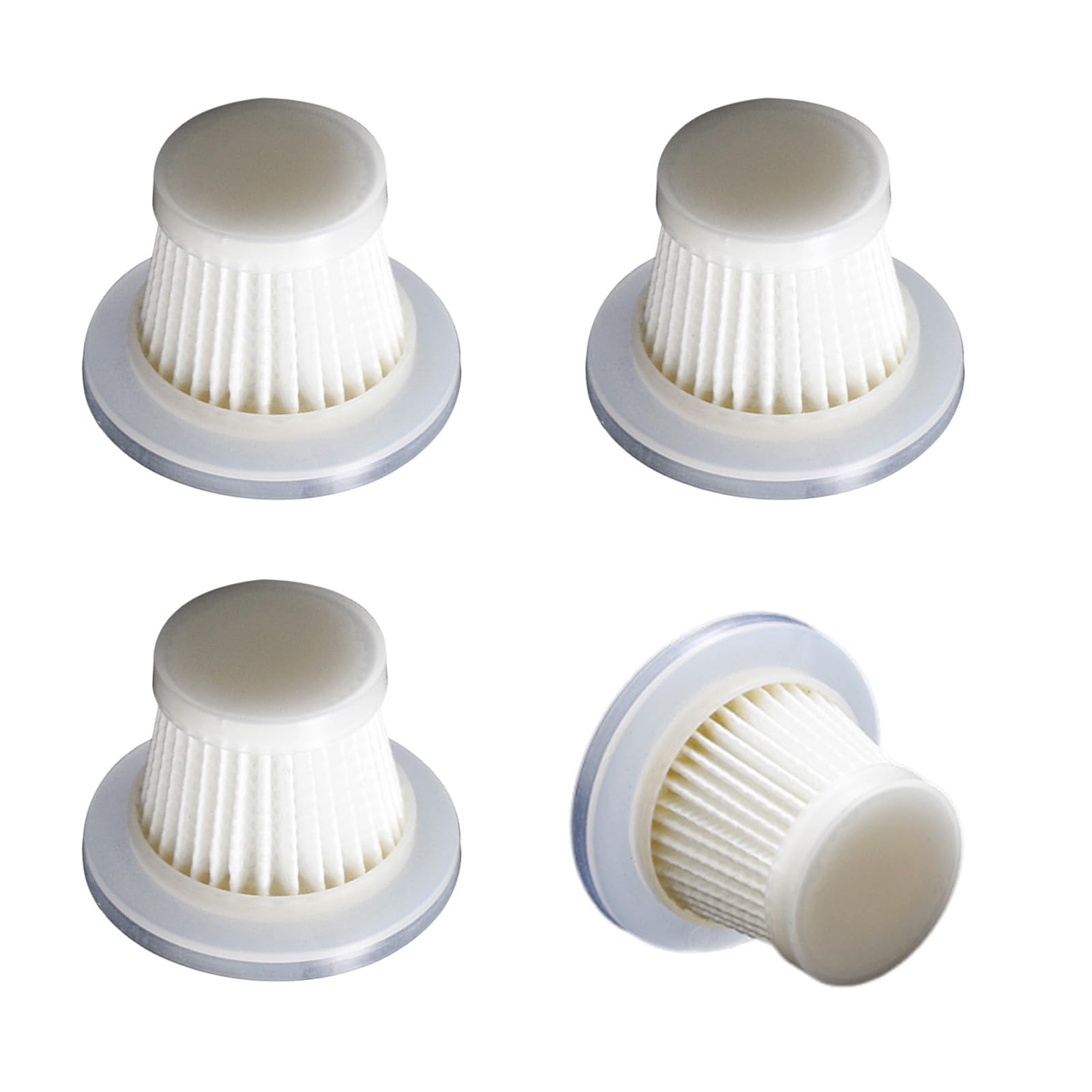 4 Pack HEPA Filters Replacement for Horsepower Duck Vacuum Cleaner, Accessories KIts Washable Filters, White