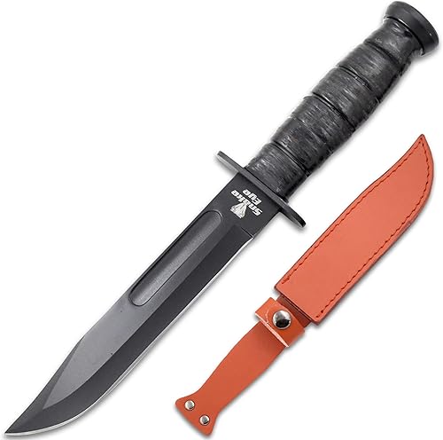 Miniatura 4 de Snake Eye Tactical Cuchillo de caza de hoja fija resistente para acampar y al aire libre (BKPB)