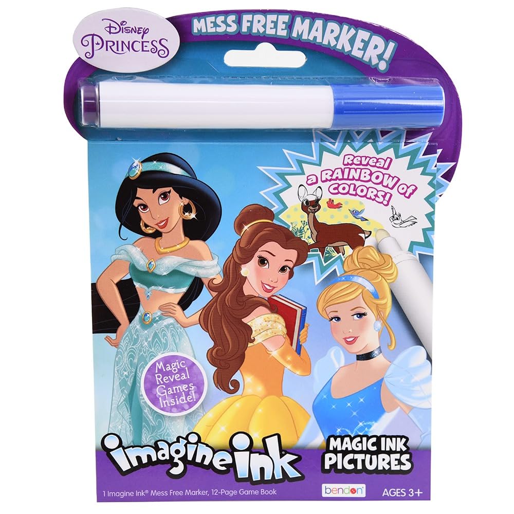 Disney Princess Featuring Belle Imagine Ink Magic Pictures Activity Book