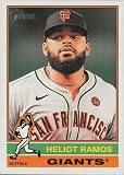 2025 TOPPS HERITAGE #32 HELIOT RAMOS SAN FRANCISCO GIANTS BASEBALL OFFICIAL TRADING CARD OF MLB