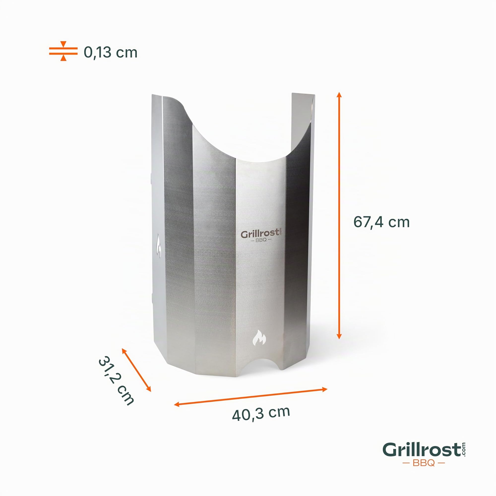 Grillrost.com Das Original Massive Gasflaschenabdeckung aus Edelstahl – Stabil, sicher und passend für Weber Spirit 200 & 300er Serie