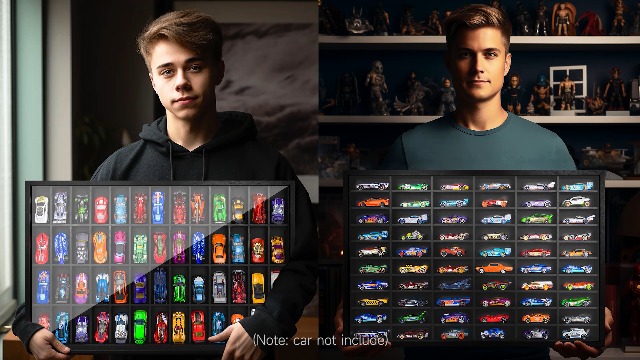 Amazon.com: SIXPOINTS Diecast Model Car Display Case ,1/64 Scale